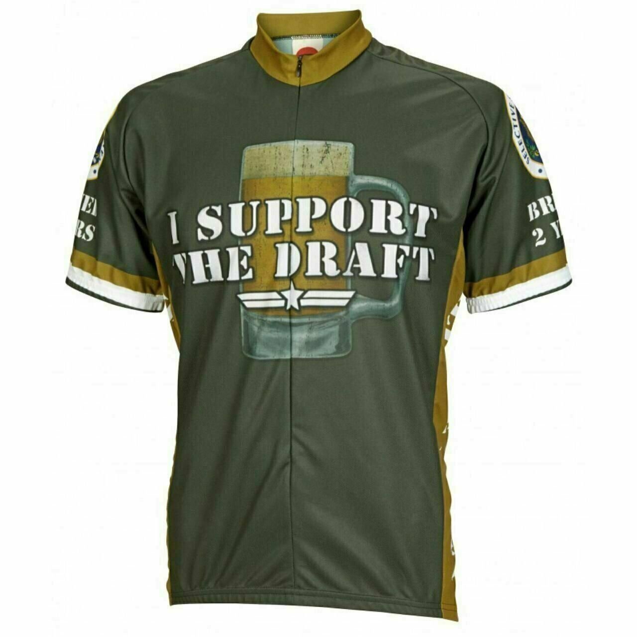 I Support the Draft Cycling Jersey | Beer Short sleeve Full zip men's