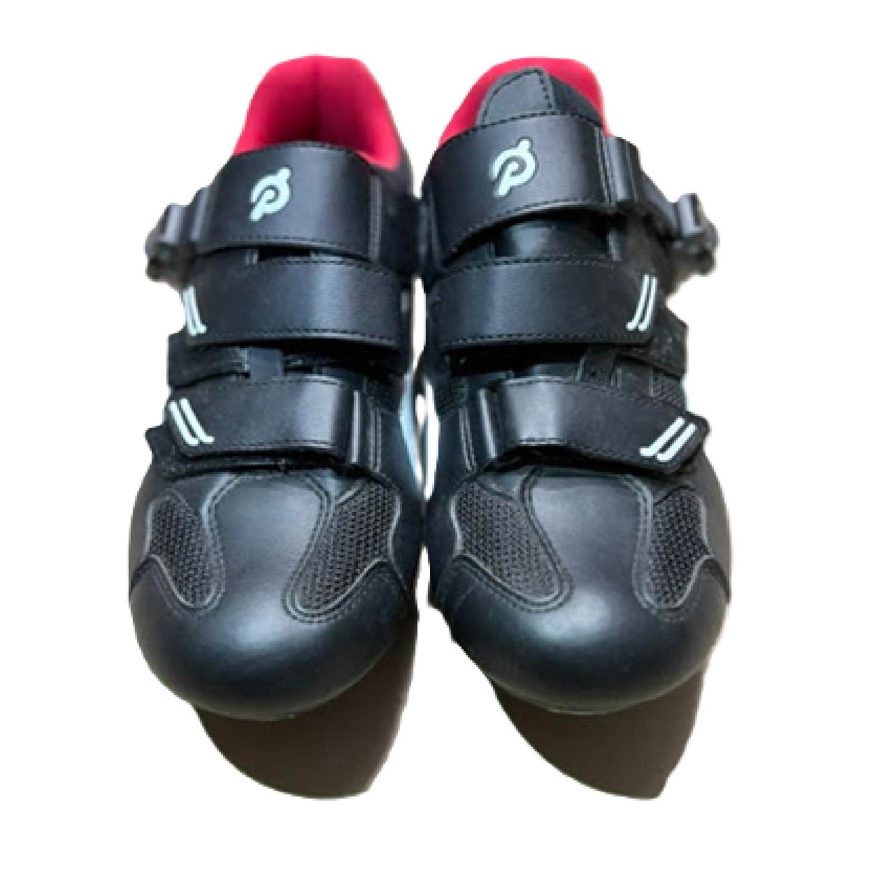 Peloton Indoor Cycling Shoes EU 41 (US 8M/10W) 3-Bolt Look Delta with Red Cleats - Black bm1