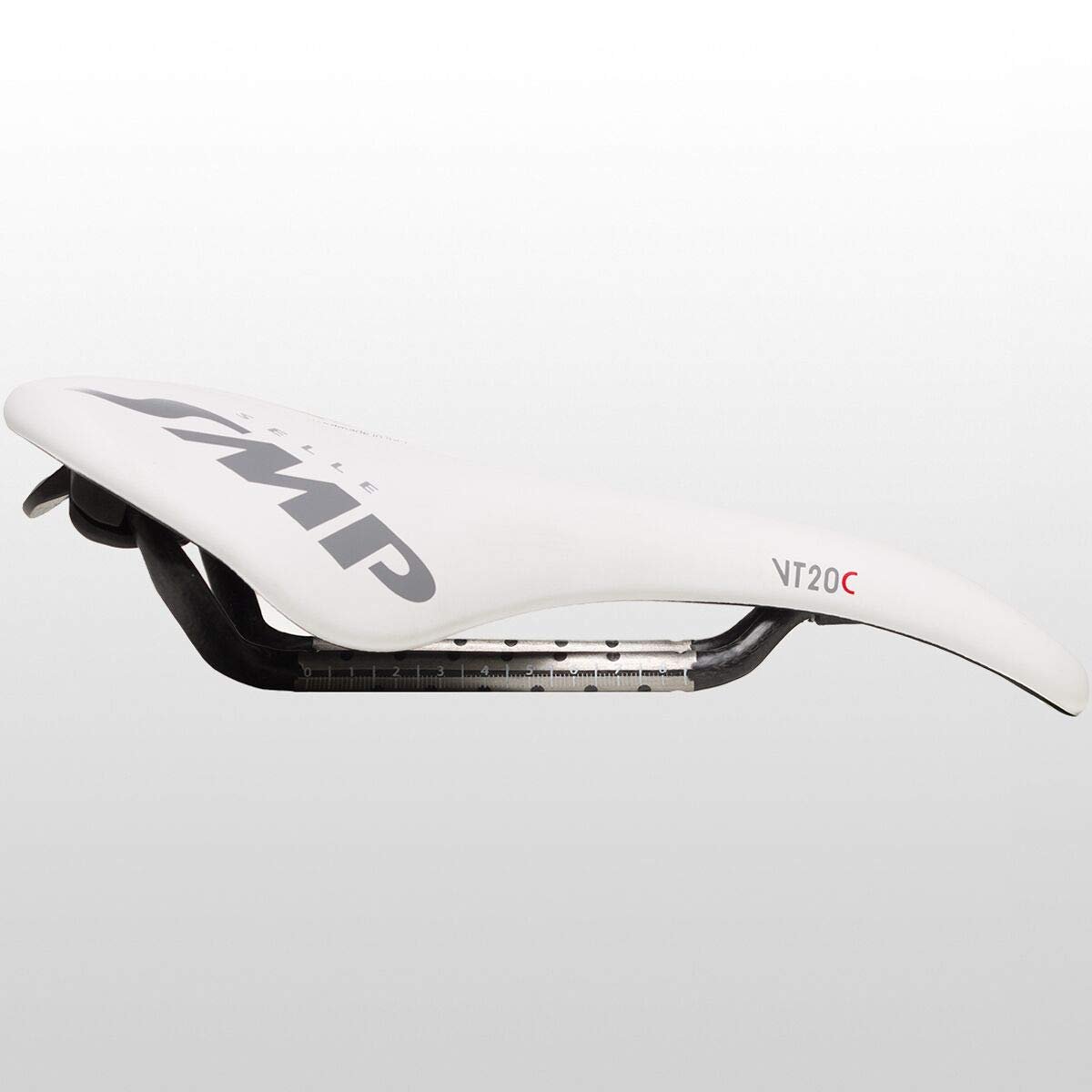 Selle SMP Vt20 C Carbon Rail bike Saddle White, 144mm W x 255mm L| Bike Seat