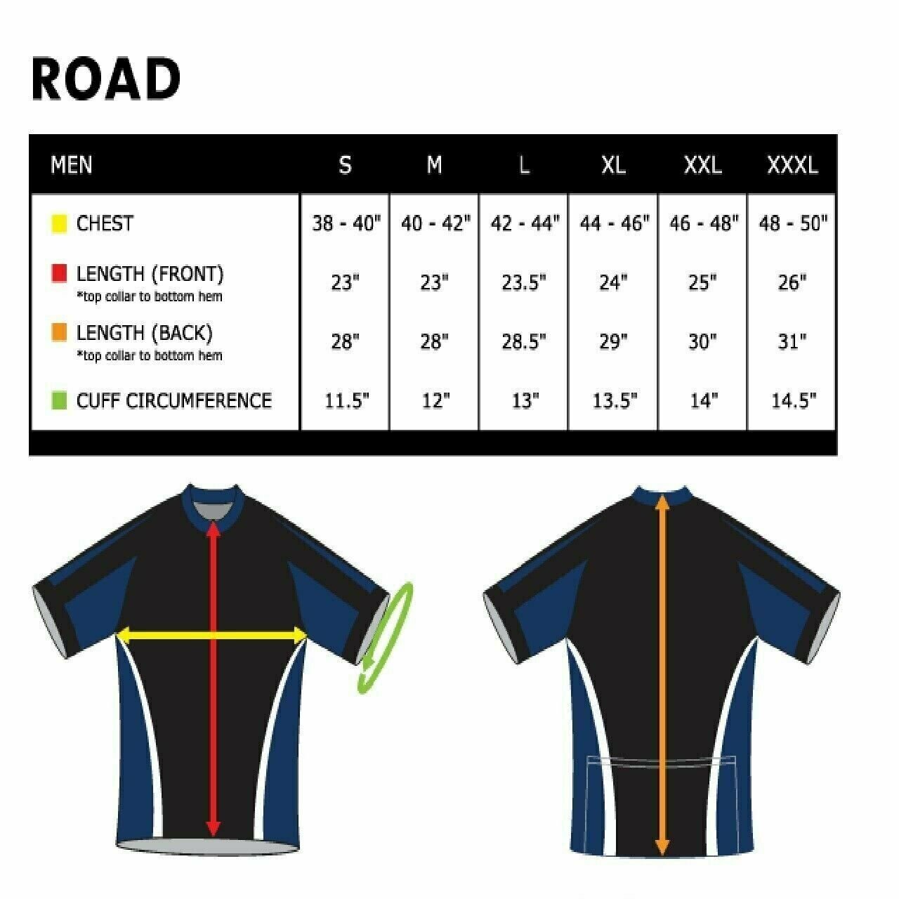 University of Illinois Fighting Illini Cycling Jersey |Full zip Short Sleeve Men's