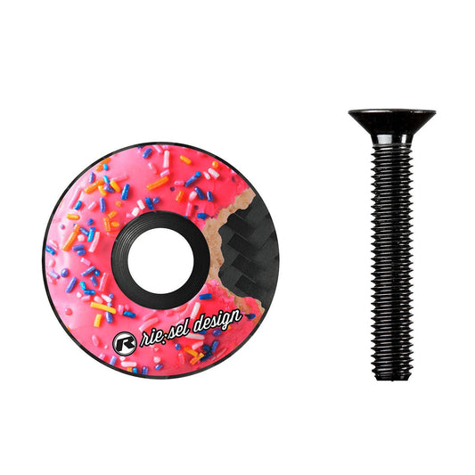 Riesel Design STEM CAP - Bicycle Stem Cap, 1 1/8" Steerer Tube Donut ii