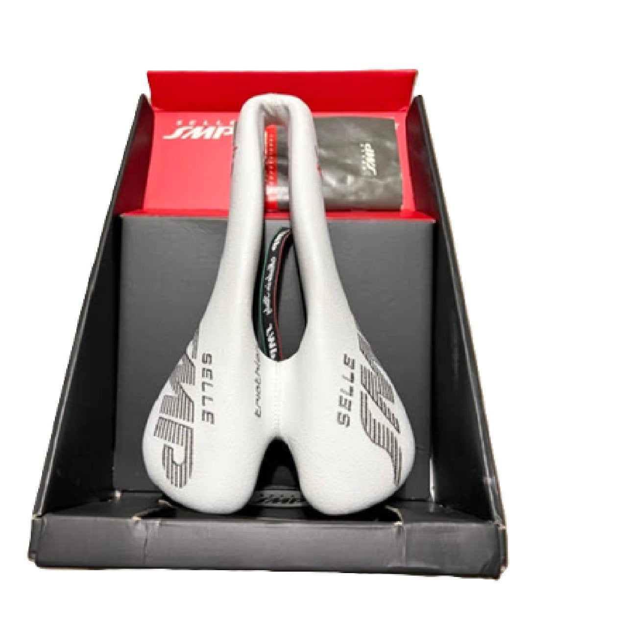 Selle SMP T5 Triathlon Bike Saddle, White, 251 x 141 | Bicycle Seat BM1