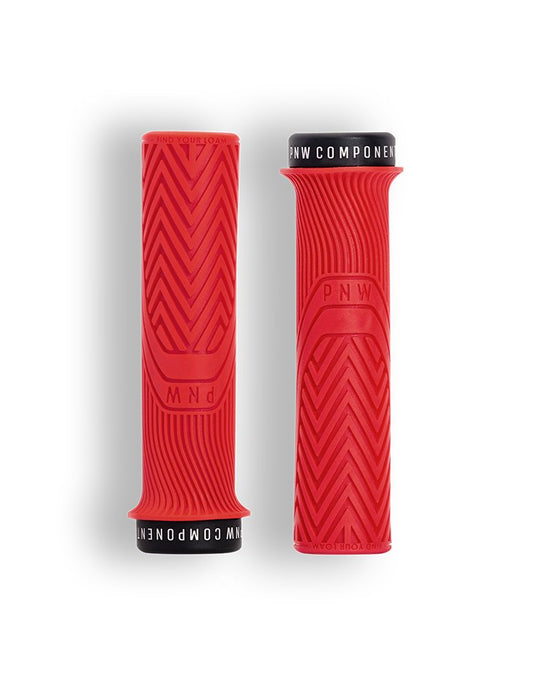 PNW Loam Mountain Bike Grip | MTB Bole Grip ( REALLY RED, XL)