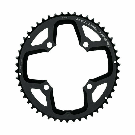 FSA Gossamer Super ABS Road Chainring 110BCD x 46t - Black (4h) ABS