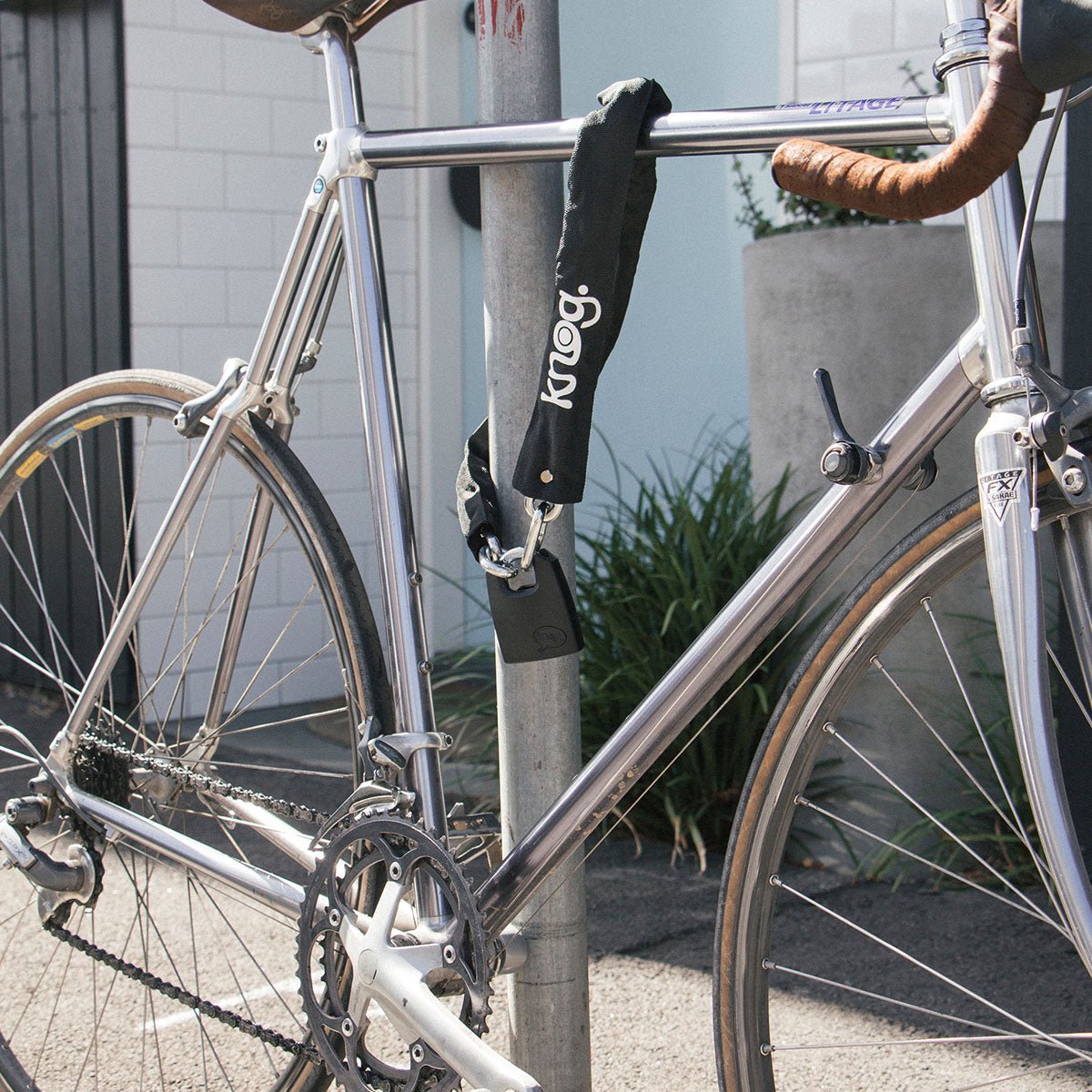 Knog Straight Jacket Skinny Chain Bike Lock - 31.5 Inch Hardened Steel-Black