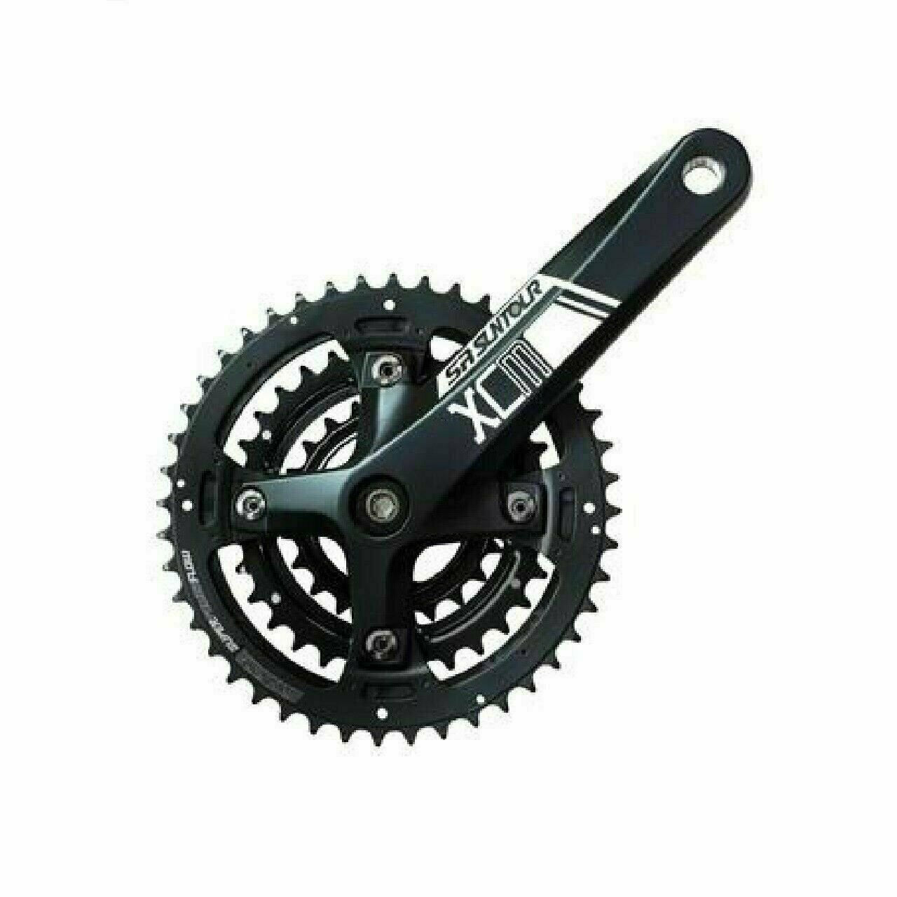 SR Suntour XCM Crankset |T424 44T/32T/22T Alloy 3 Ring 8-9 Speed Compatible