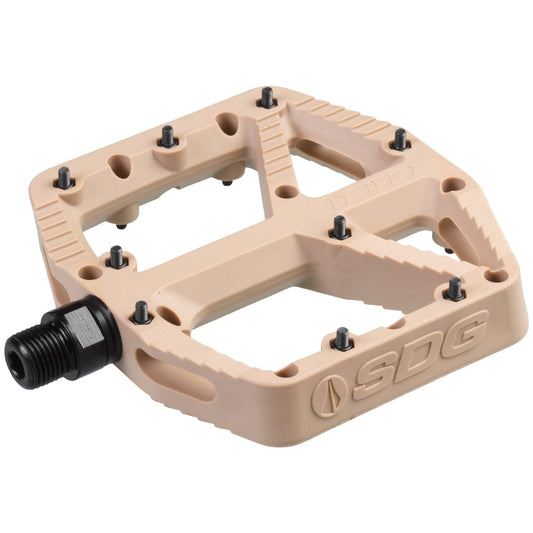 SDG Components, Comp, Platform Pedals, Composite,  Cr-Mo, 9/16'', Tan Pair
