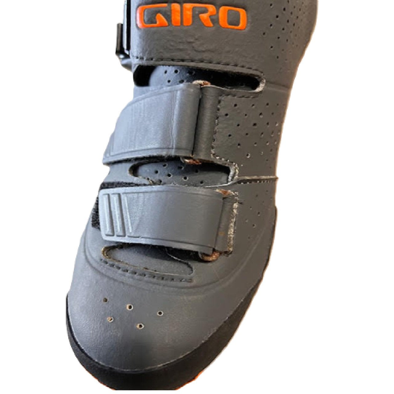 Giro Privateer R Cycling Shoes MTB 42 Men's US 9  Dark Shadow Flame Orange