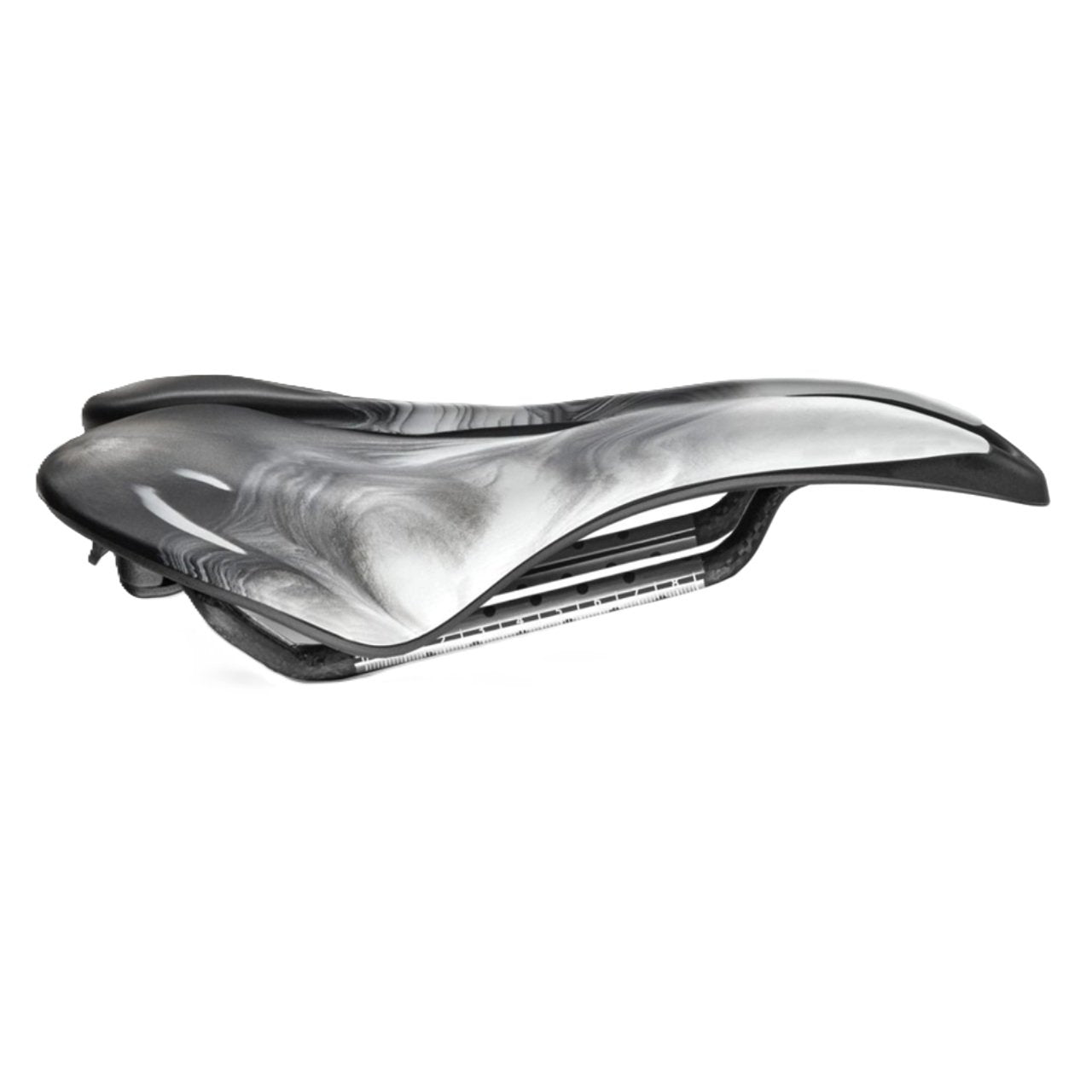 Selle SMP EVO 30C Carbon Rail Bike Saddle Lightweight Liquid Stone Black/White