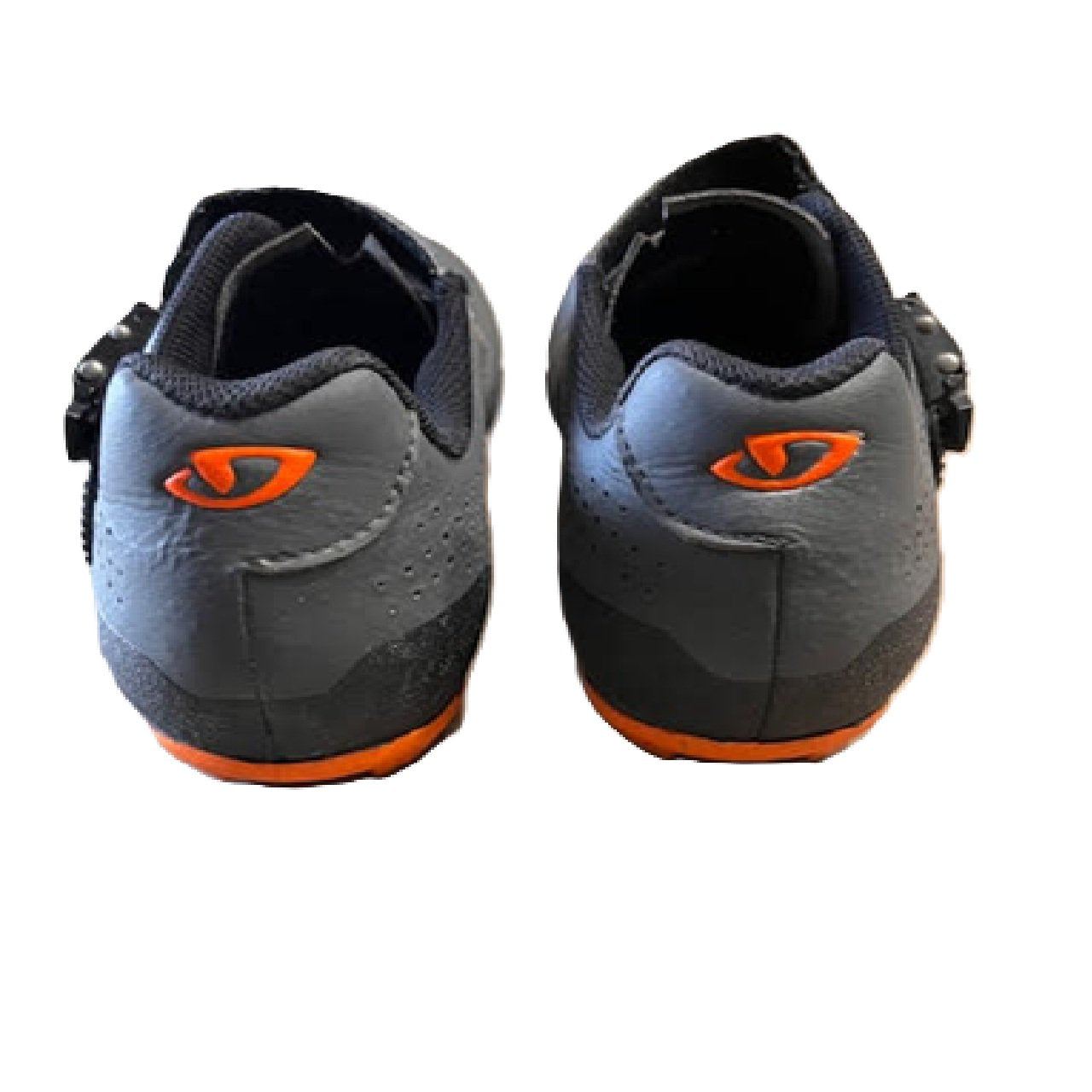 Giro Privateer R Cycling Shoes MTB 42 Men's US 9  Dark Shadow Flame Orange