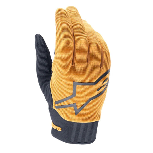 Alpinestars A-Dura Full Finger MTB Cycling Gloves Gold