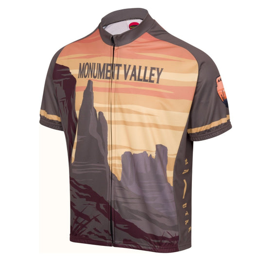 World Jerseys Monument Valley Park Men's Full Zip Cycling Jersey