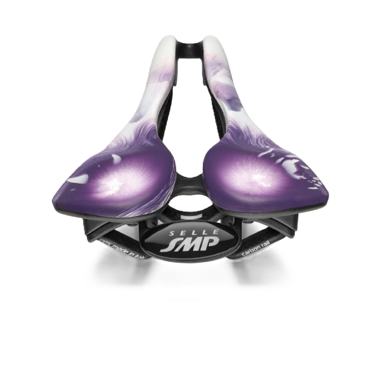 Selle SMP EVO 20C Carbon Rail Bike Saddle - Lightweight Liquid Stone Purple/White