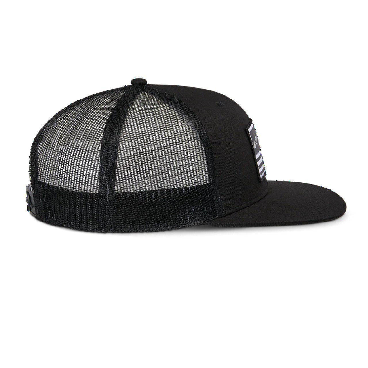 Alpinestars Flag Flat Trucker Hat Adjustable Black