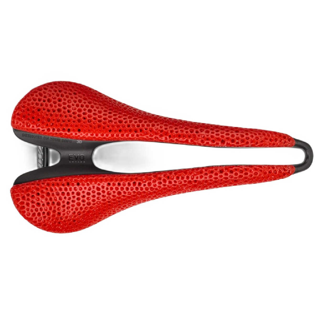 Selle SMP EVO 3D Series Bicycle Racing Saddle w/ Steel Rails Red