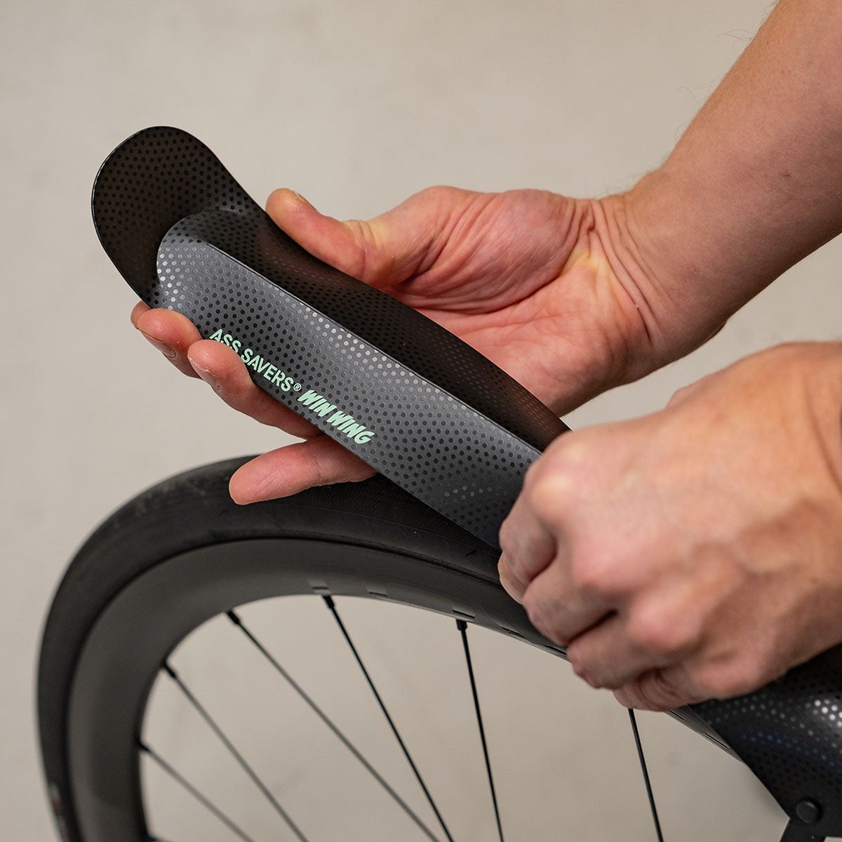 Ass Savers Win Wing 2 Road Rear Mudguard w/ Black Wishbone Squid