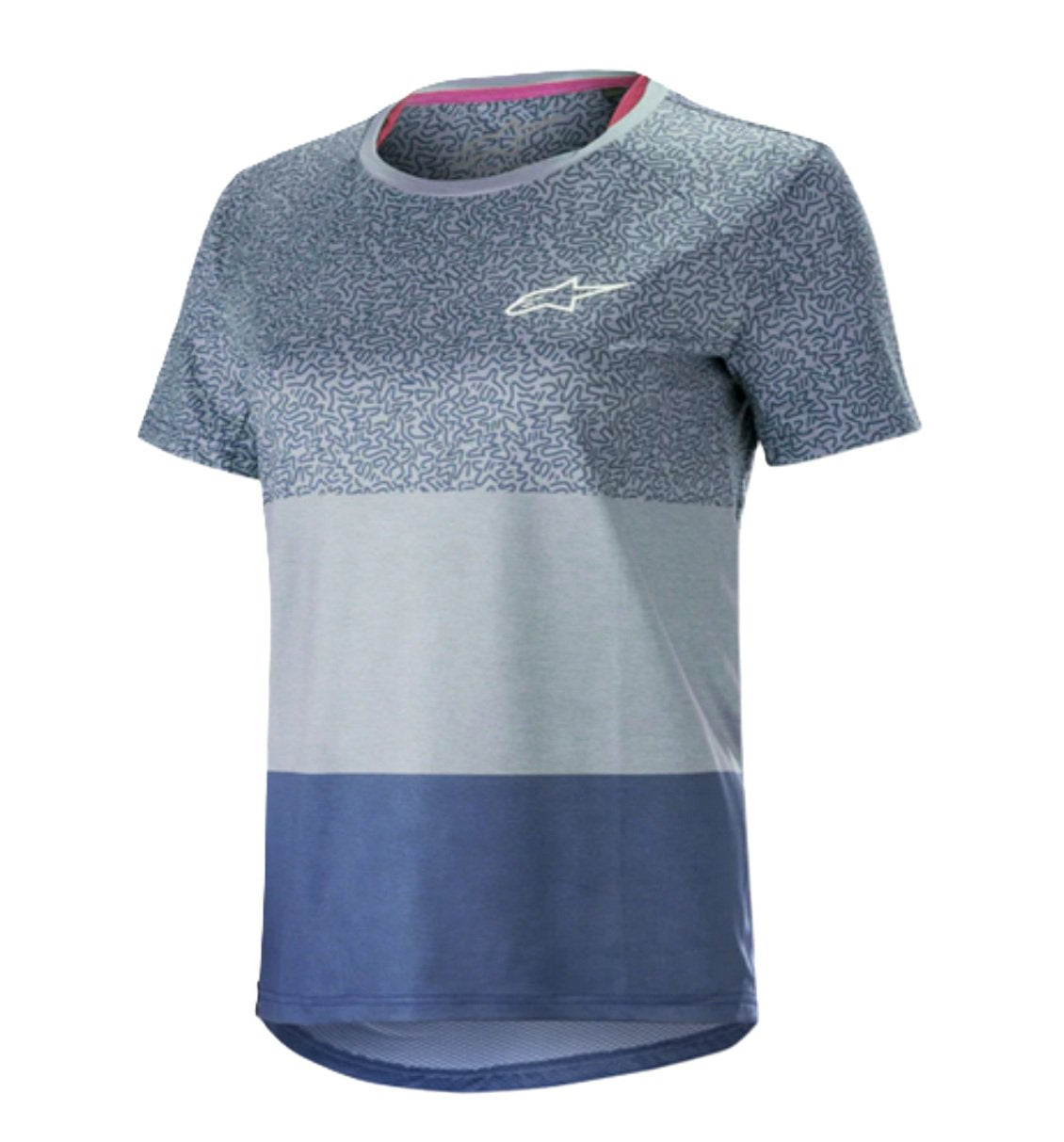 Alpinestars Women Stella Alps 8.0 Jersey -Blue Short Sleeve