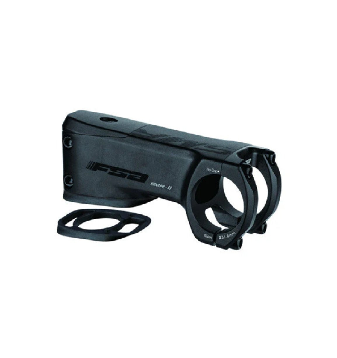 FSA SMR Gen2 System Stem -10°, 31.8 Clamp, 100mm L alloy, Black-BM1