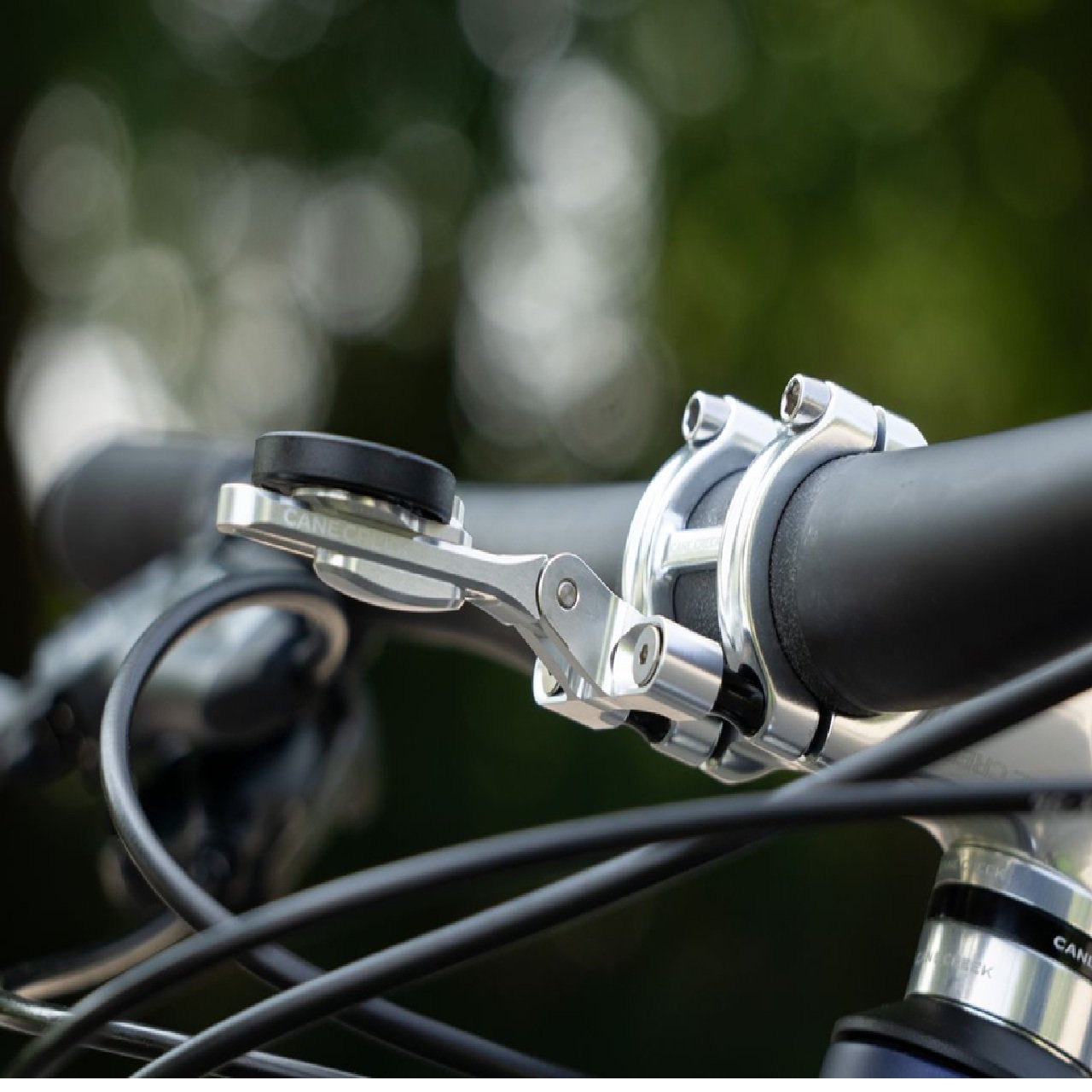 Cane Creek Stem Mount Computer Mount fits Garmin/Wahoo - Silver