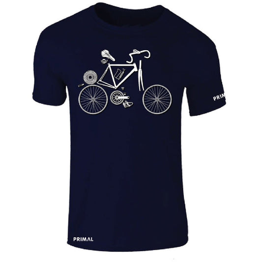Primal Assembly Required Cycling Men's Tee Shirt Navy XL