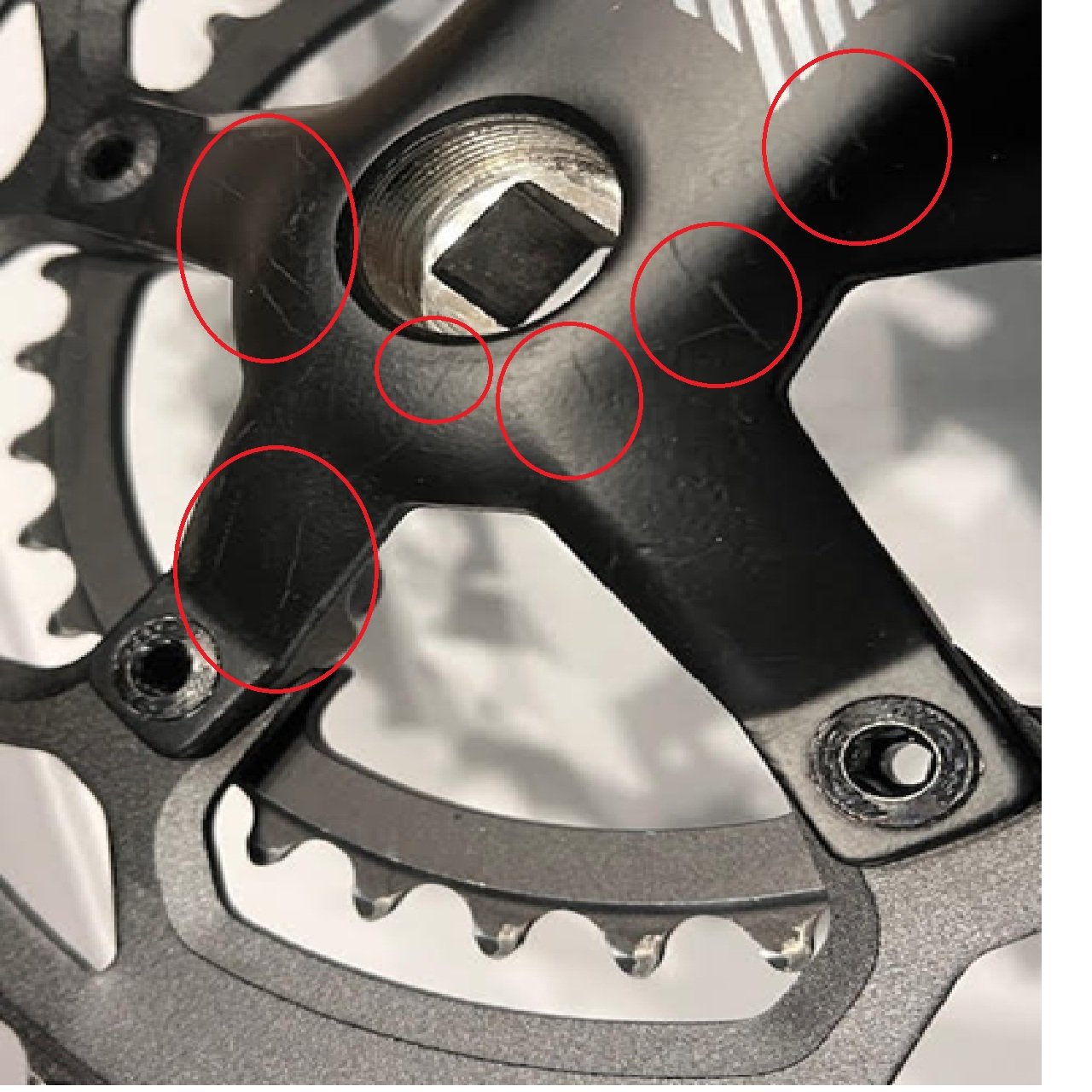 FSA Tempo Double Crankset JIS Spindle 50/34 tooth 172.5-BM1 (used)