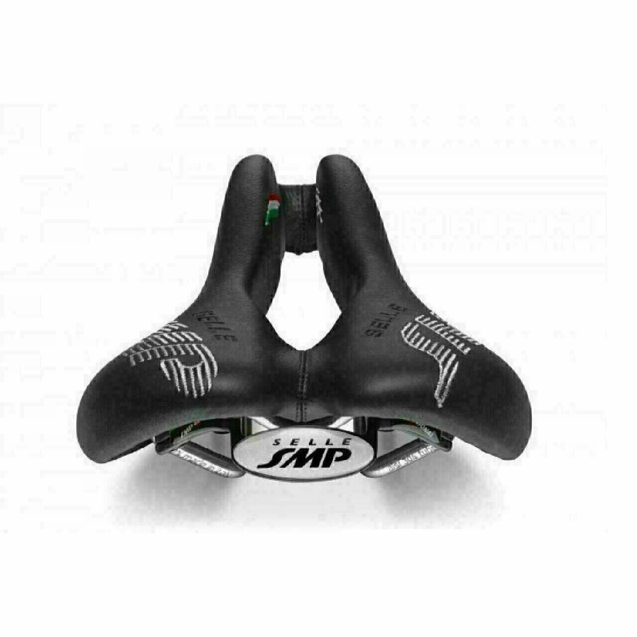 Selle SMP Plus Bike Saddle MTB or Road Bike Seat Black Leather