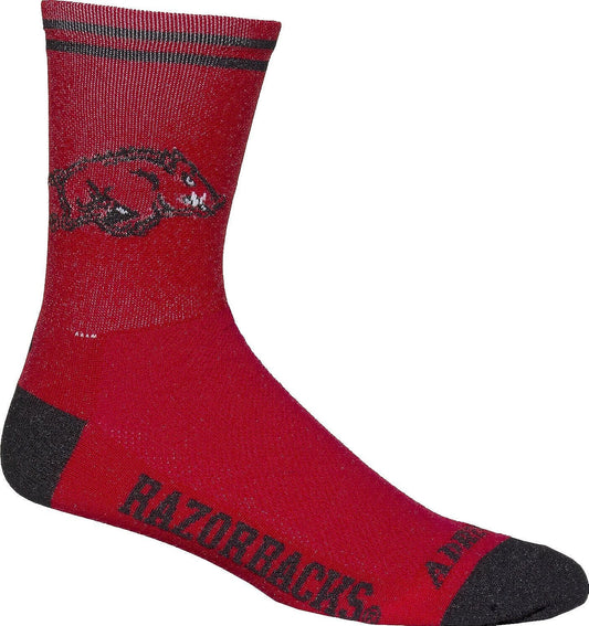 Adrenaline Promotions NCAA Arkansas Razorbacks Cycling/Triathlon/Running Socks