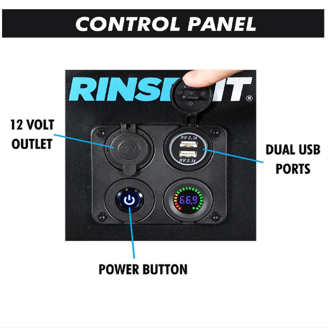 Rinsekit Cube Portable 4 Gal MTB Shower or Rinse kit