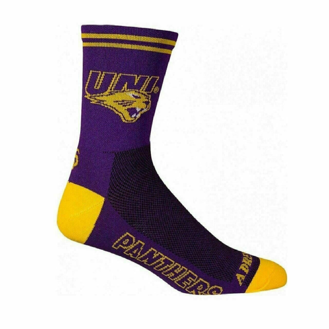 University Northern Iowa UNI crew length-5" Multi Purpose Cycling Socks