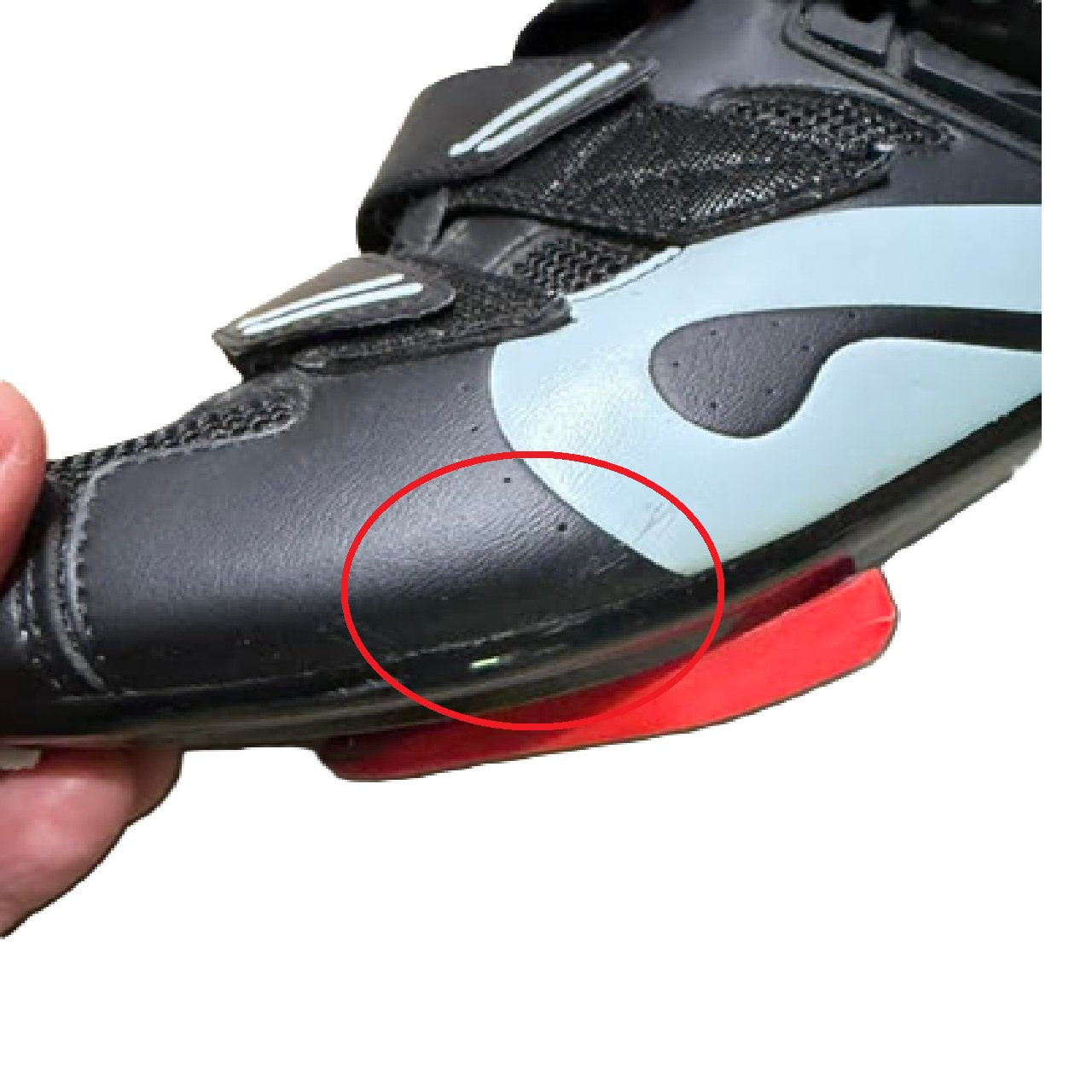 Peloton Indoor Cycling Shoes EU 41 (US 8M/10W) 3-Bolt Look Delta with Red Cleats - Black bm1