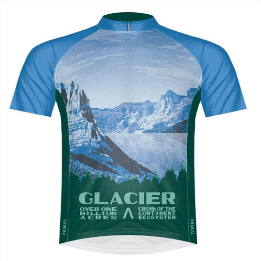 Primal Wear Glacier National Park Full Zip women's Cycling Jersey -XL  Bm1