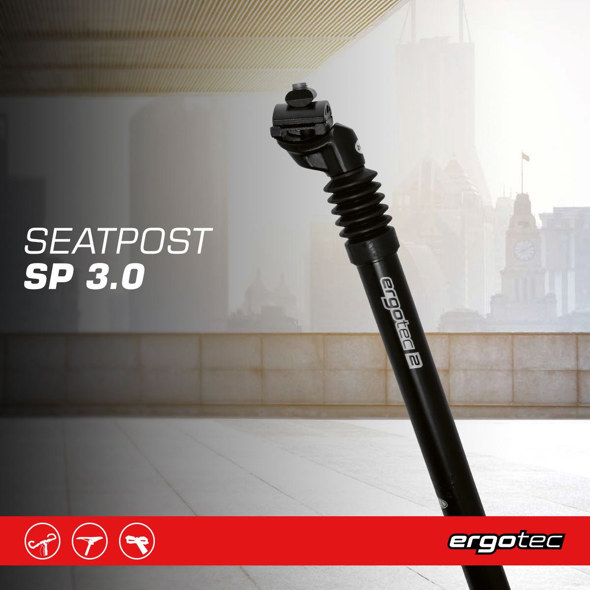 Ergotec - SP-3.0 - Suspension Bike Seat Post 31.6 x 350