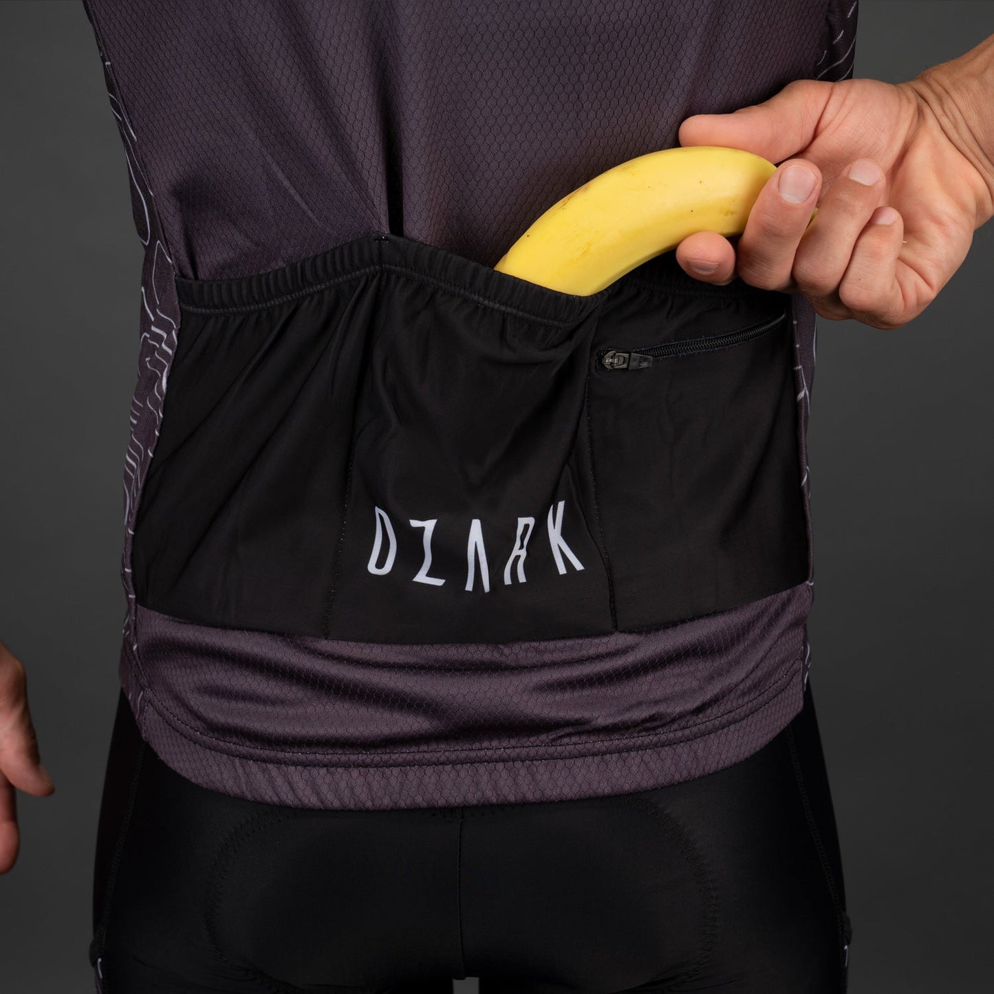 Men’s Charcoal Core Jersey – Breathable Performance Fit with Full-Length Ventilation and Ample Storage