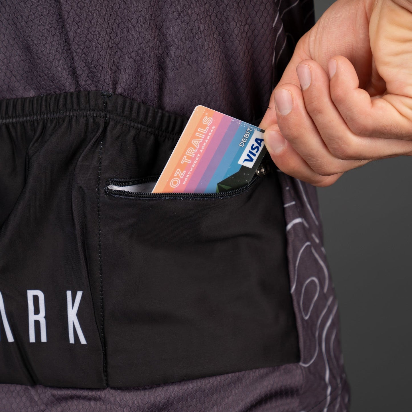 Men’s Charcoal Core Jersey – Breathable Performance Fit with Full-Length Ventilation and Ample Storage