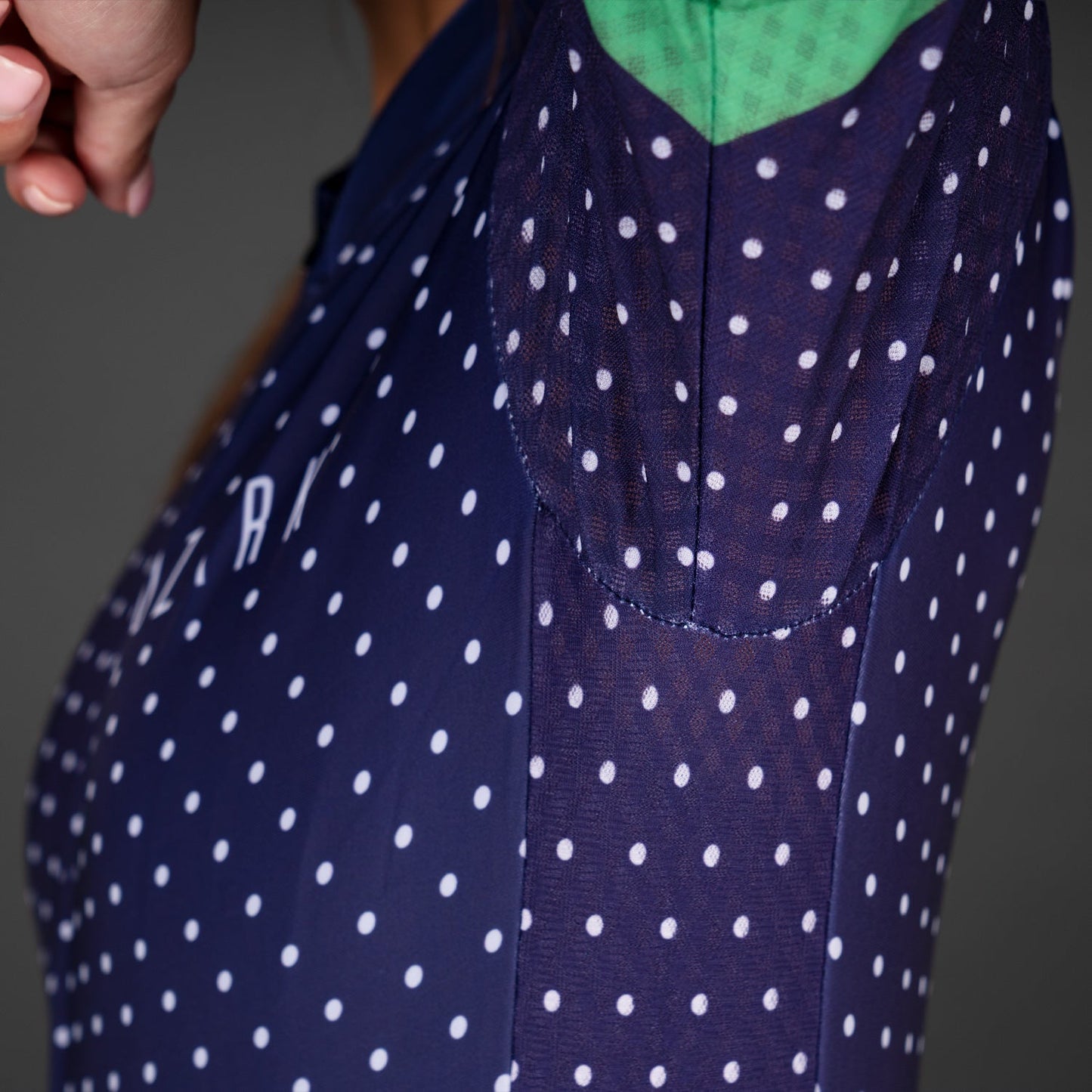 Women's Jersey | Navy Blue Polka Dot