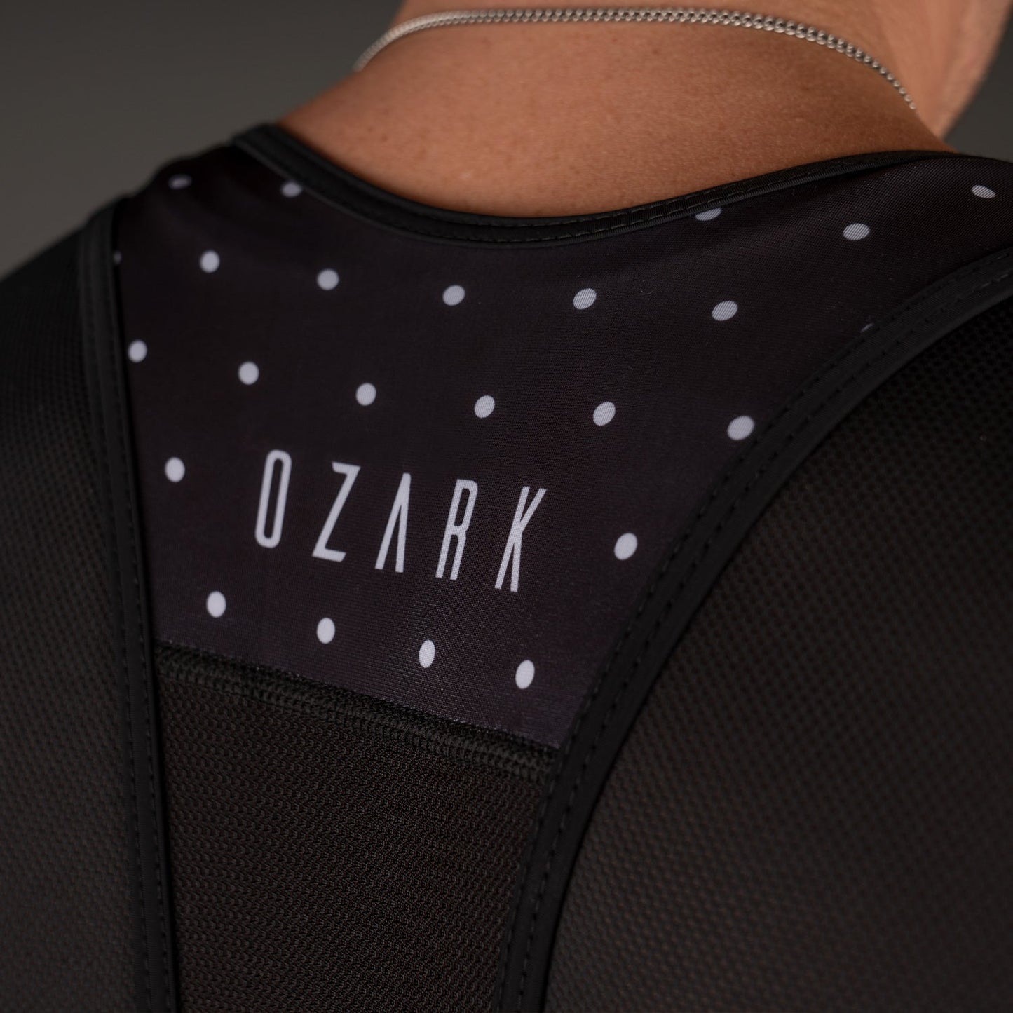Men's Bib Shorts - Black Polka Dot