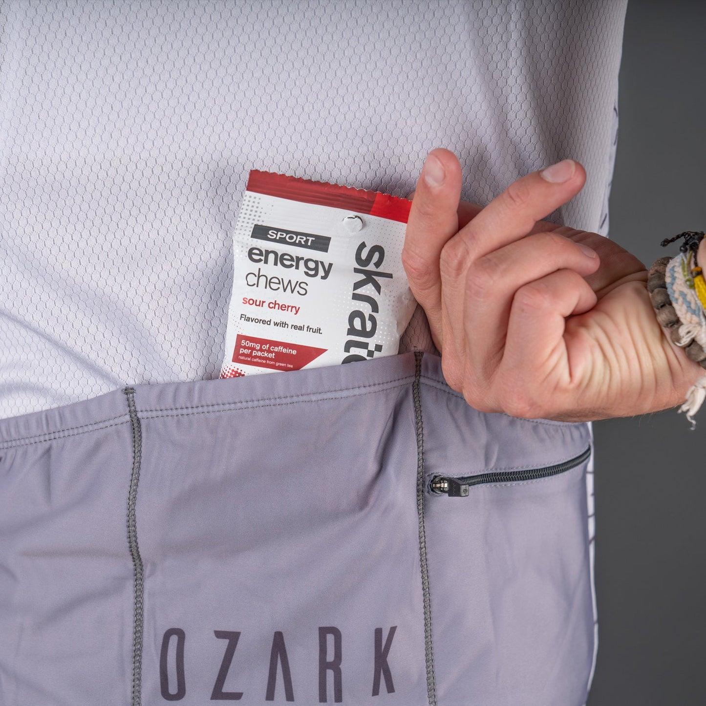 Men’s Core Grey Jersey – Breathable, Performance Fit with Four-Pocket Storage