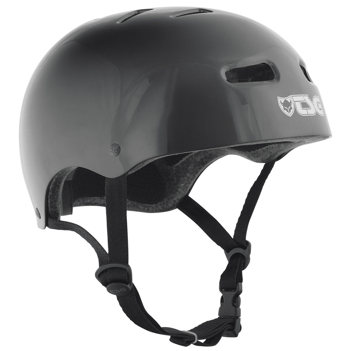 TSG Skate BMX Helmet Hardshell Black - Classic Design for Skate & Bike Riding