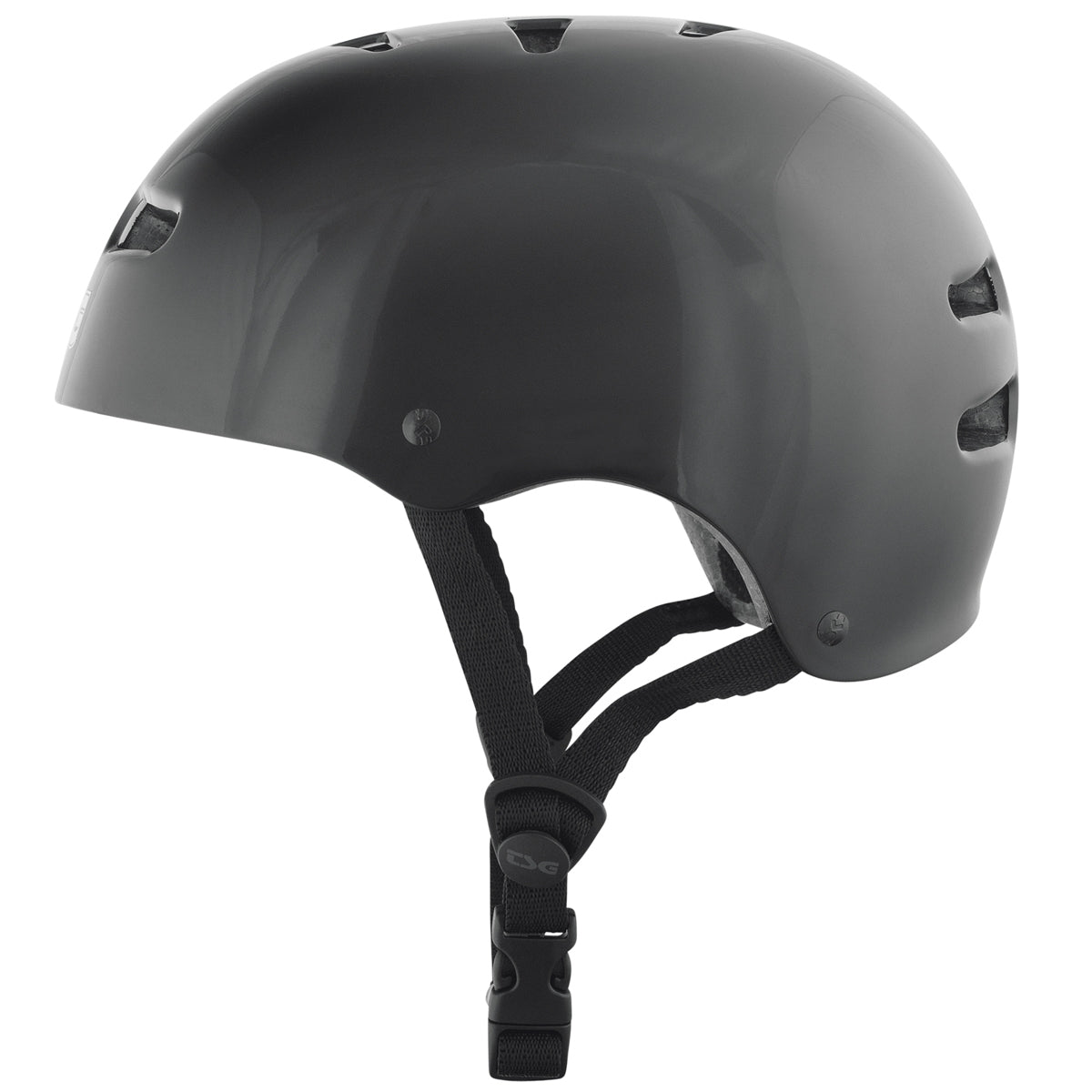 TSG Skate BMX Helmet Hardshell Black - Classic Design for Skate & Bike Riding
