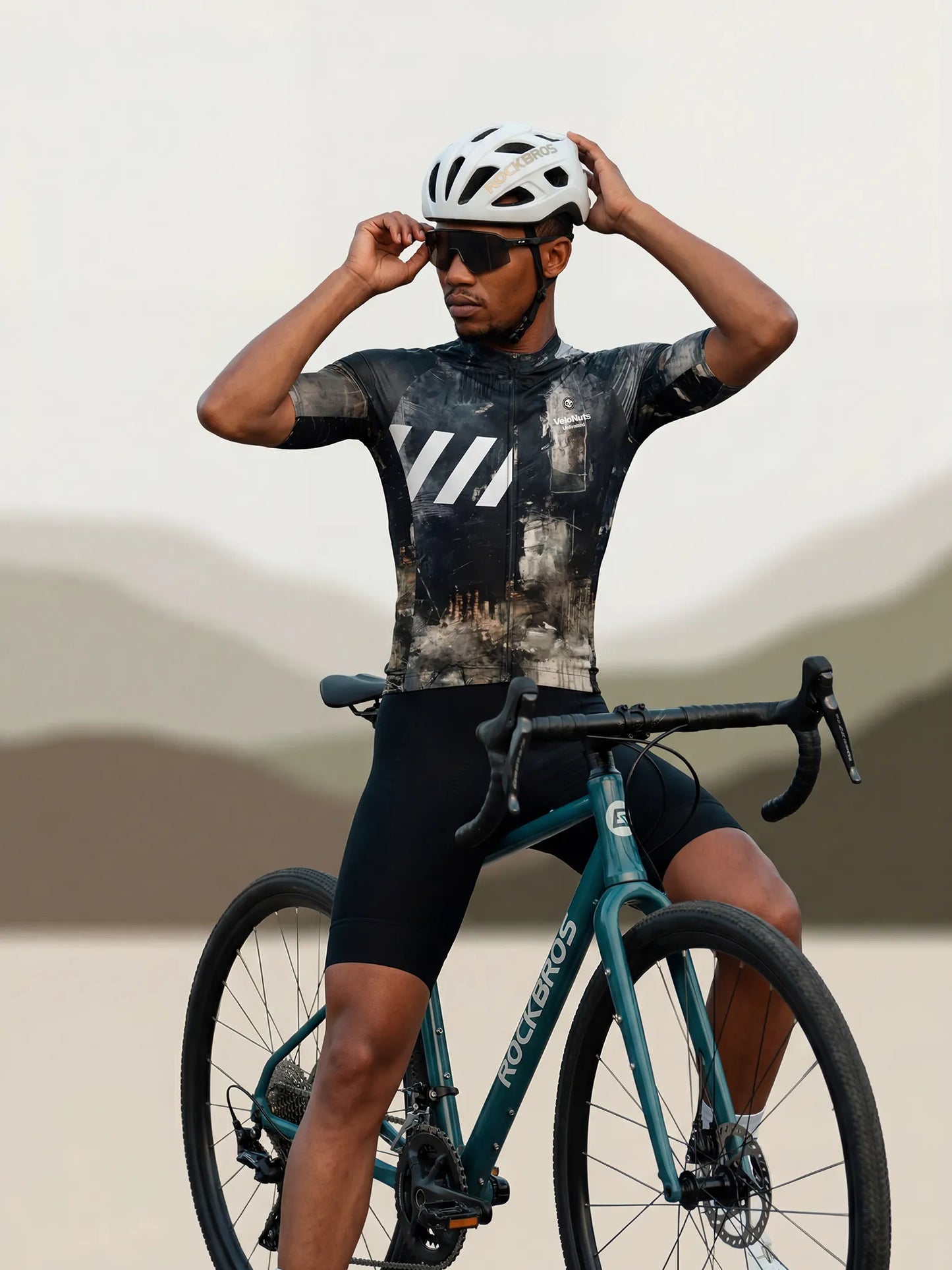 Men's Cycling Jersey-Asphalt Echo