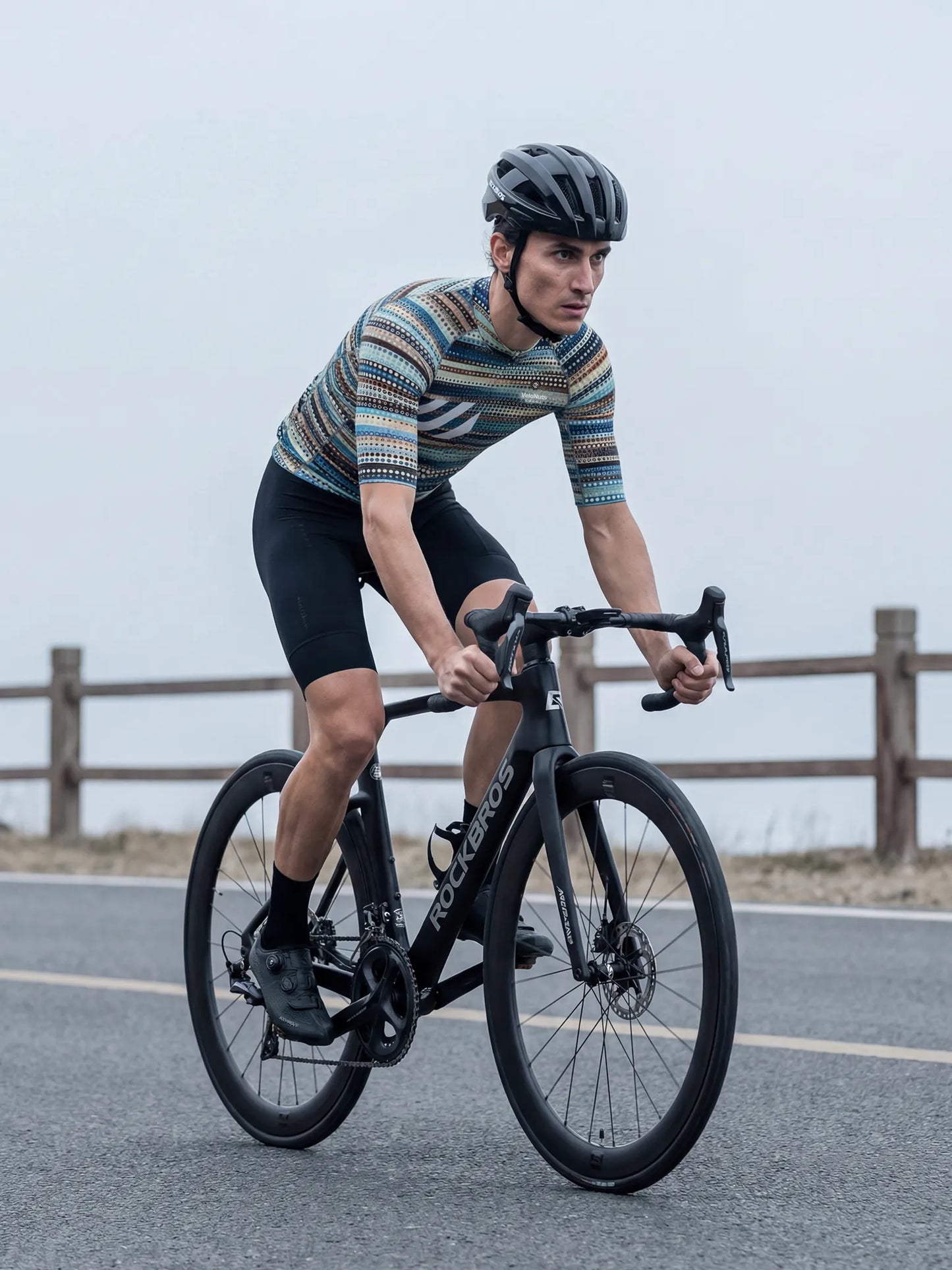 Men's Cycling Jersey-Dotwave Stripe