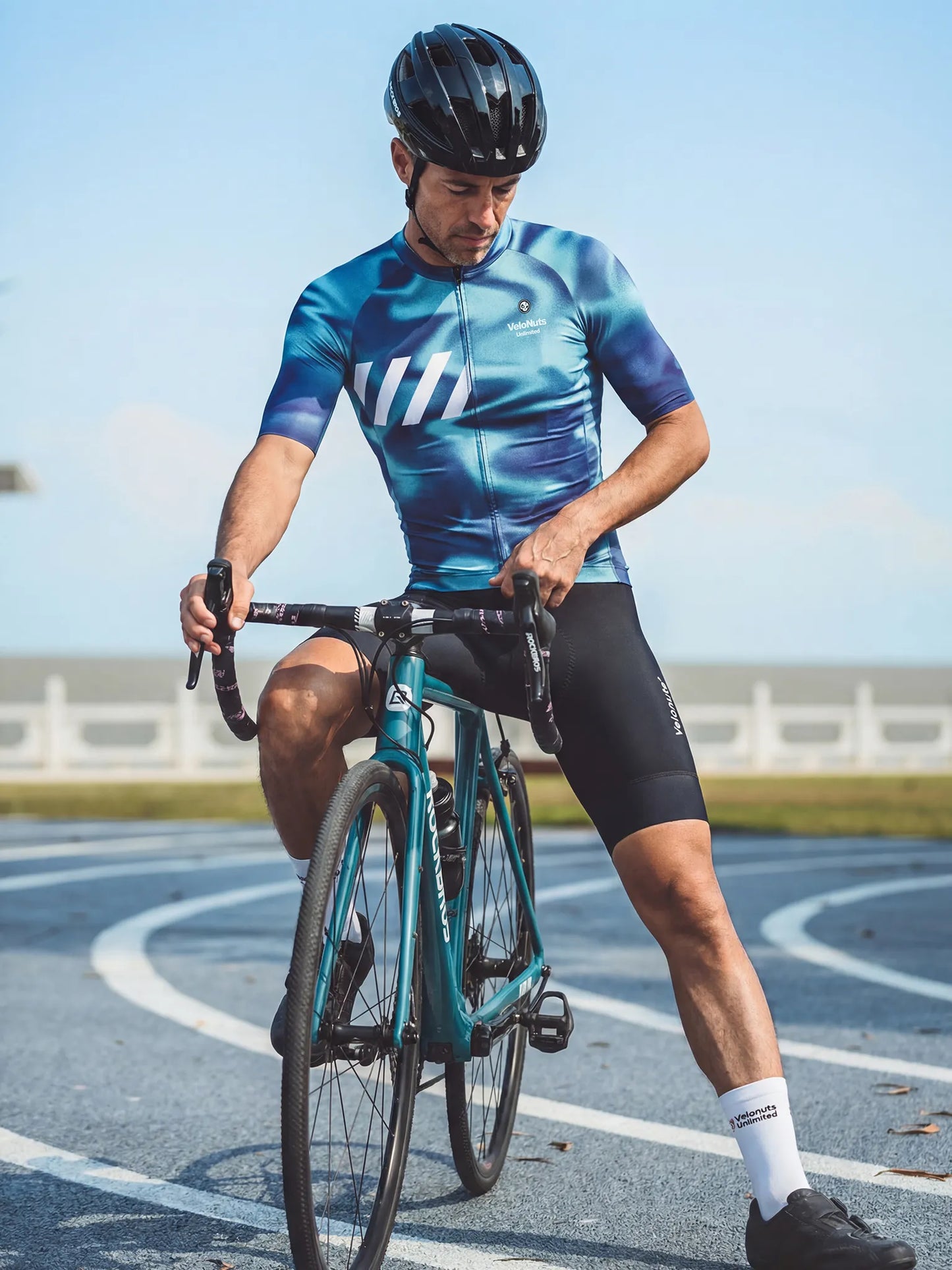 Men's Cycling Jersey-Glacier Silk