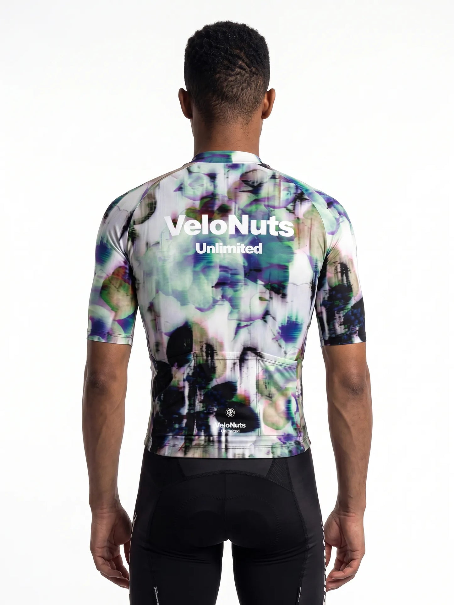 Men's Cycling Jersey-Glitch Bloom