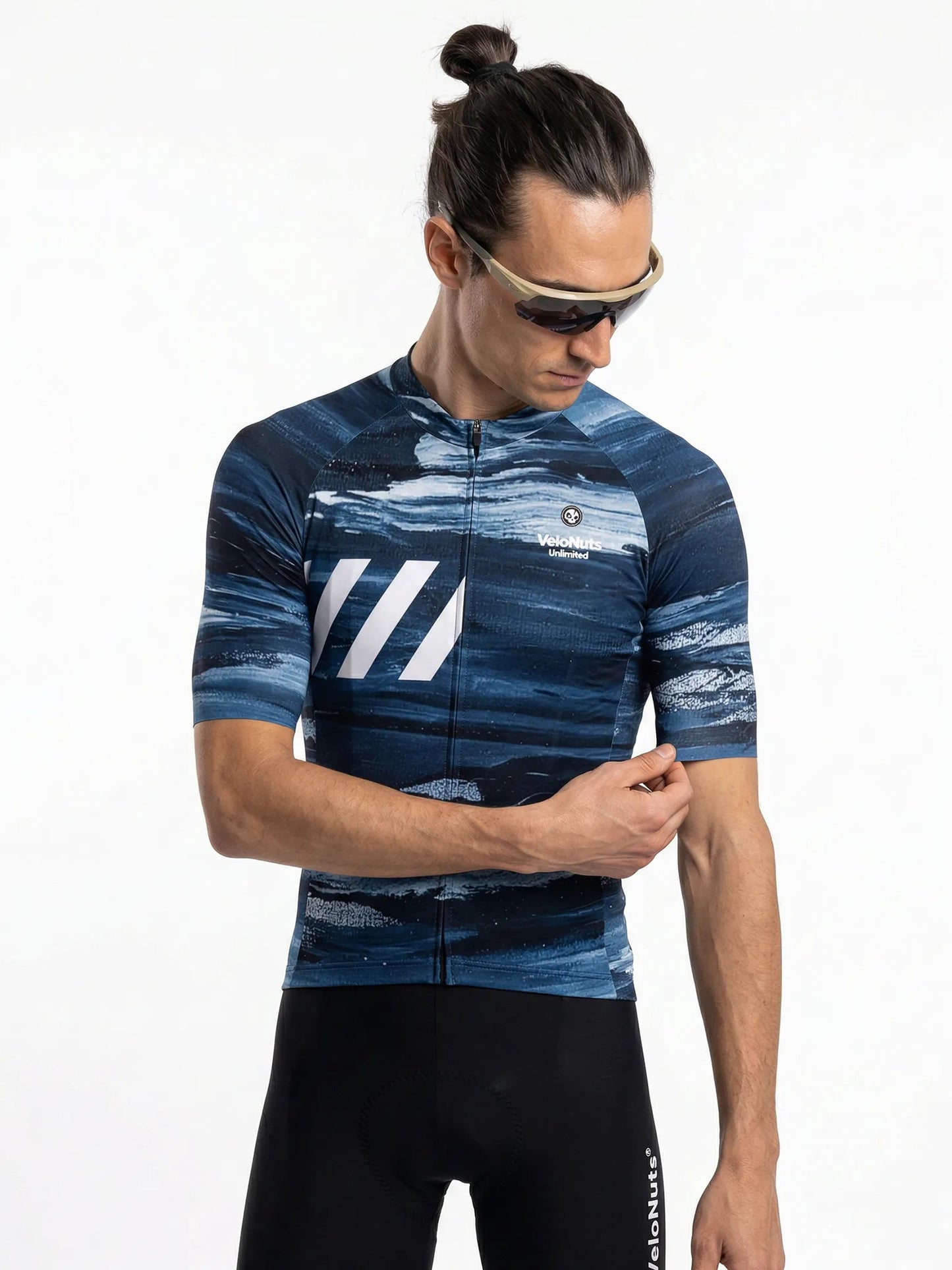 Men's Cycling Jersey-Indigo Drift